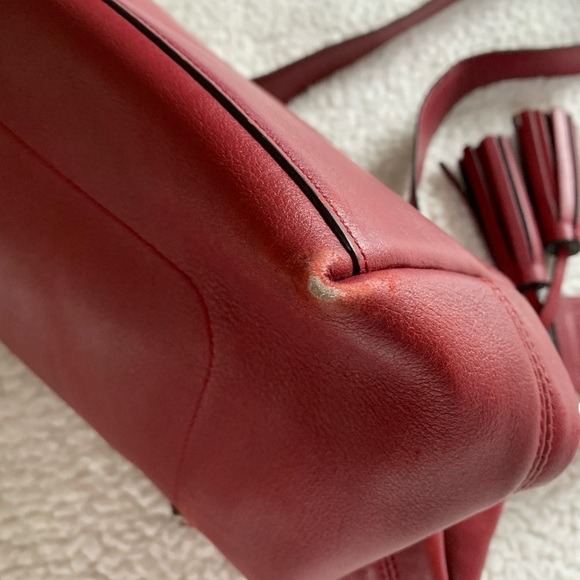 ❌SOLD❌Coach Legacy Duffel Shoulder Bag - Red - Picture 9 of 16